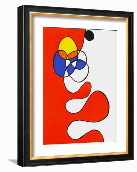 Derrier le Mirroir, no. 173: Composition V-Alexander Calder-Framed Collectable Print