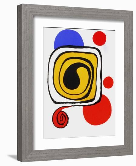 Derrier le Mirroir, no. 190: Composition III-Alexander Calder-Framed Premium Edition