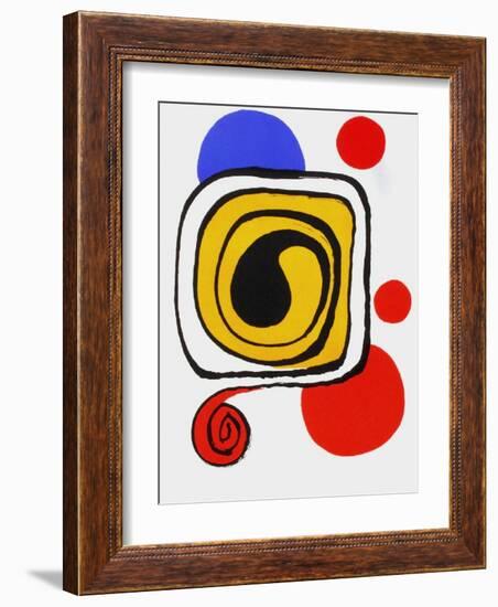 Derrier le Mirroir, no. 190: Composition III-Alexander Calder-Framed Premium Edition