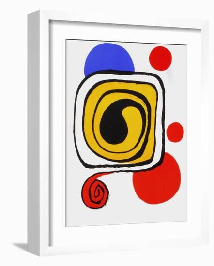 Derrier le Mirroir, no. 190: Composition III-Alexander Calder-Framed Premium Edition