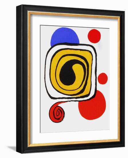 Derrier le Mirroir, no. 190: Composition III-Alexander Calder-Framed Premium Edition