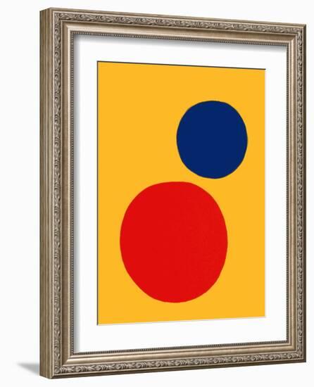 Derrier le Mirroir, no. 201: Champ jaune II-Alexander Calder-Framed Collectable Print