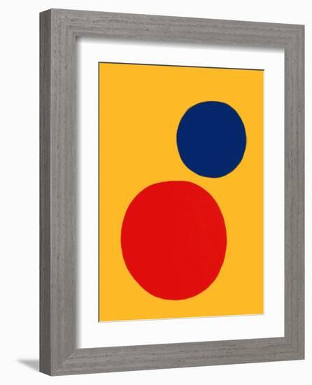 Derrier le Mirroir, no. 201: Champ jaune II-Alexander Calder-Framed Collectable Print