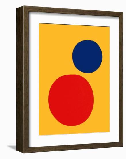 Derrier le Mirroir, no. 201: Champ jaune II-Alexander Calder-Framed Collectable Print