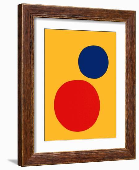 Derrier le Mirroir, no. 201: Champ jaune II-Alexander Calder-Framed Collectable Print