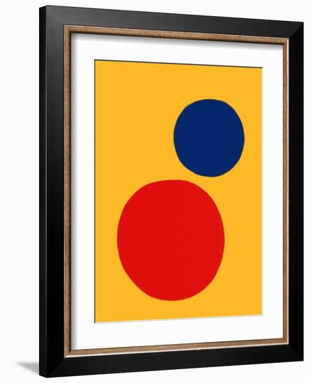 Derrier le Mirroir, no. 201: Champ jaune II-Alexander Calder-Framed Collectable Print