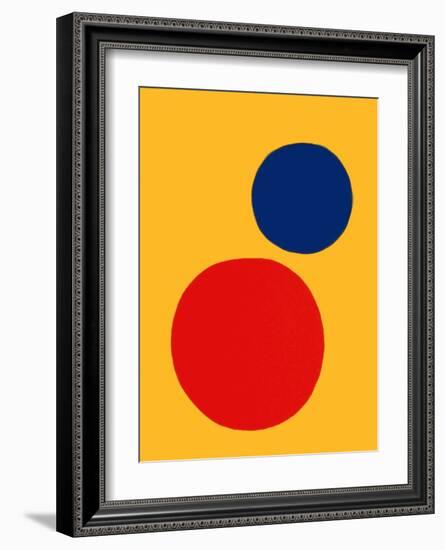 Derrier le Mirroir, no. 201: Champ jaune II-Alexander Calder-Framed Collectable Print