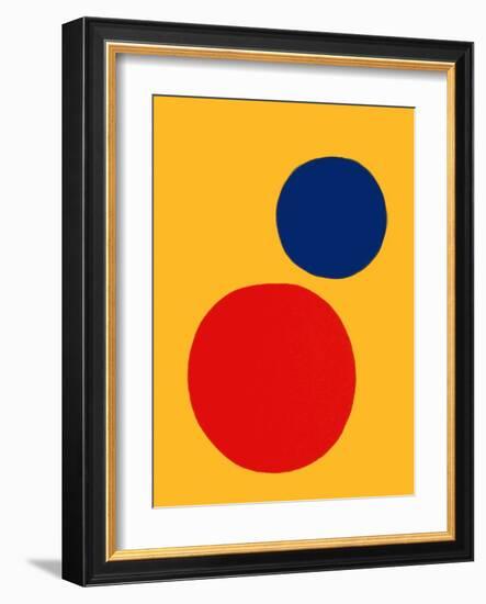 Derrier le Mirroir, no. 201: Champ jaune II-Alexander Calder-Framed Collectable Print