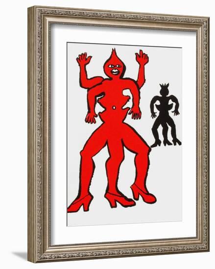 Derrier le Mirroir, no. 212: Critter IV-Alexander Calder-Framed Collectable Print