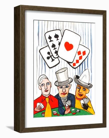 Derrier le Mirroir, no. 212: Joueurs De Cartes I-Alexander Calder-Framed Collectable Print