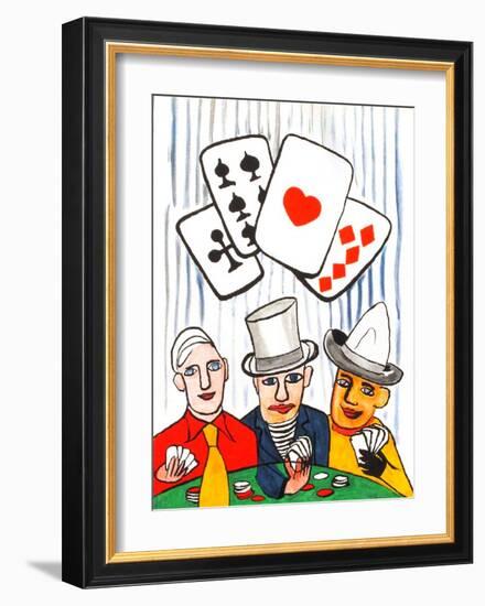 Derrier le Mirroir, no. 212: Joueurs De Cartes I-Alexander Calder-Framed Collectable Print