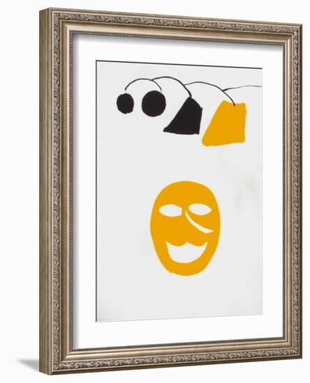 Derrier le Mirroir, no. 221: Masque Jaune-Alexander Calder-Framed Collectable Print