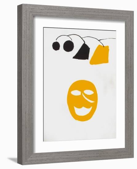 Derrier le Mirroir, no. 221: Masque Jaune-Alexander Calder-Framed Collectable Print