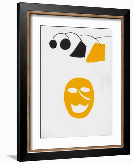 Derrier le Mirroir, no. 221: Masque Jaune-Alexander Calder-Framed Collectable Print