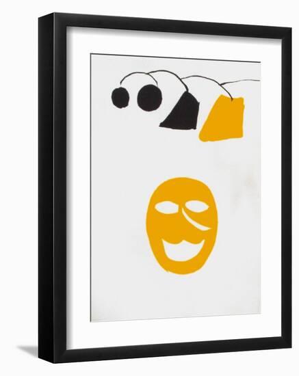 Derrier le Mirroir, no. 221: Masque Jaune-Alexander Calder-Framed Collectable Print