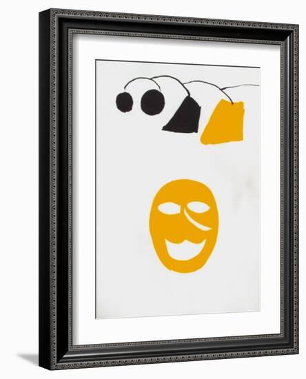 Derrier le Mirroir, no. 221: Masque Jaune-Alexander Calder-Framed Collectable Print