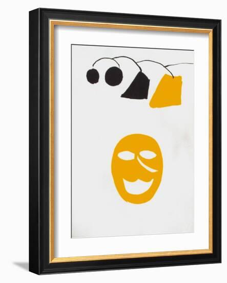 Derrier le Mirroir, no. 221: Masque Jaune-Alexander Calder-Framed Collectable Print