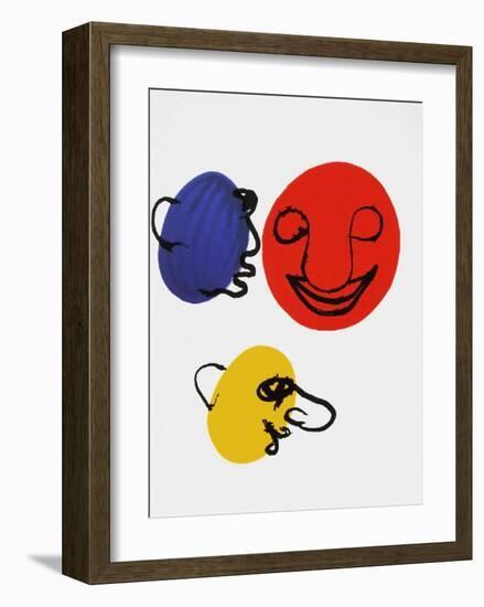 Derrier le Mirroir, no. 221: Visages-Alexander Calder-Framed Collectable Print