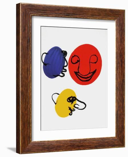 Derrier le Mirroir, no. 221: Visages-Alexander Calder-Framed Collectable Print