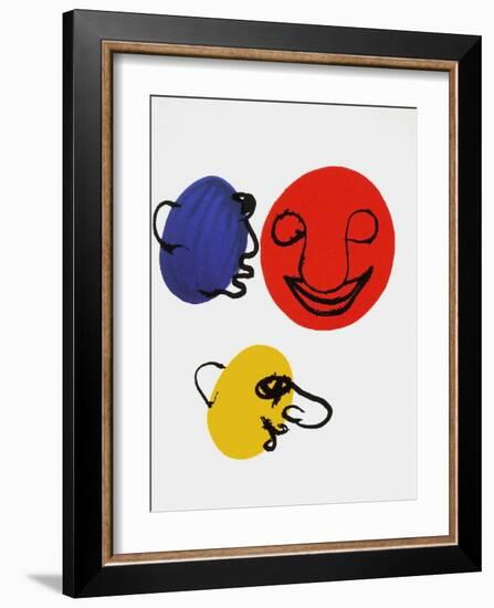 Derrier le Mirroir, no. 221: Visages-Alexander Calder-Framed Collectable Print