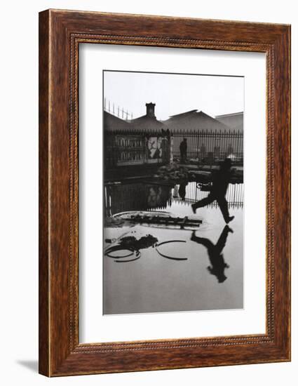 Derriere la Gare Saint-Lazare, Paris-Henri Cartier-Bresson-Framed Art Print