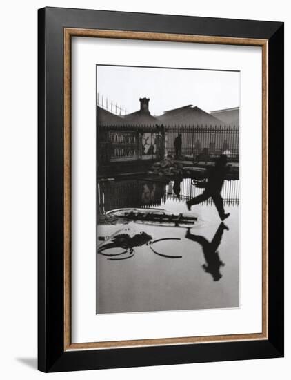 Derriere la Gare Saint-Lazare, Paris-Henri Cartier-Bresson-Framed Art Print