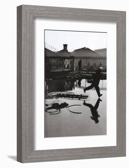 Derriere la Gare Saint-Lazare, Paris-Henri Cartier-Bresson-Framed Art Print