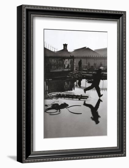 Derriere la Gare Saint-Lazare, Paris-Henri Cartier-Bresson-Framed Art Print