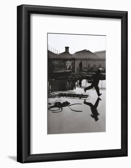 Derriere la Gare Saint-Lazare, Paris-Henri Cartier-Bresson-Framed Art Print