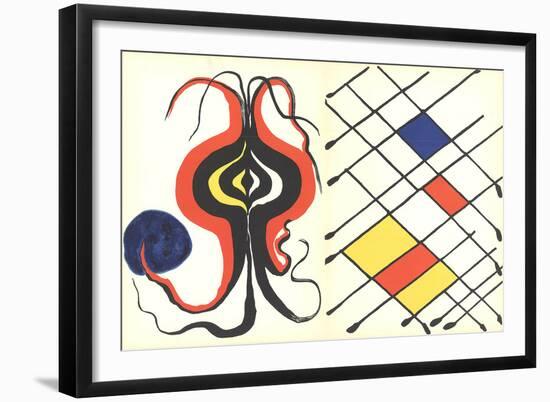 Derriere le Miroir No. 156-Alexander Calder-Framed Lithograph