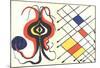 Derriere le Miroir No. 156-Alexander Calder-Mounted Lithograph