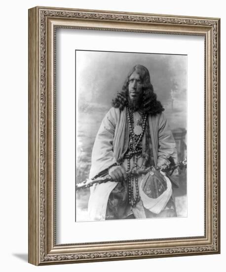 Dervish African Man in Sudan Photograph - Sudan-Lantern Press-Framed Art Print