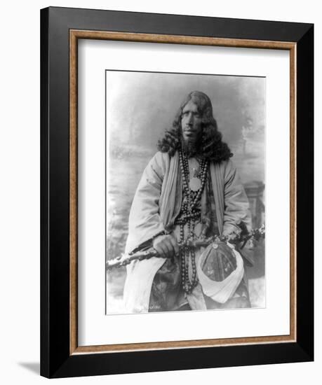 Dervish African Man in Sudan Photograph - Sudan-Lantern Press-Framed Art Print