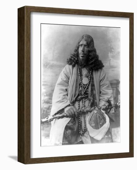 Dervish African Man in Sudan Photograph - Sudan-Lantern Press-Framed Art Print