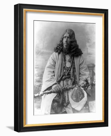 Dervish African Man in Sudan Photograph - Sudan-Lantern Press-Framed Art Print