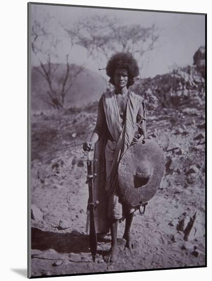 Dervish Hademdowah Warrior, Sudan, 1890 (B/W Photo)-English Photographer-Mounted Giclee Print