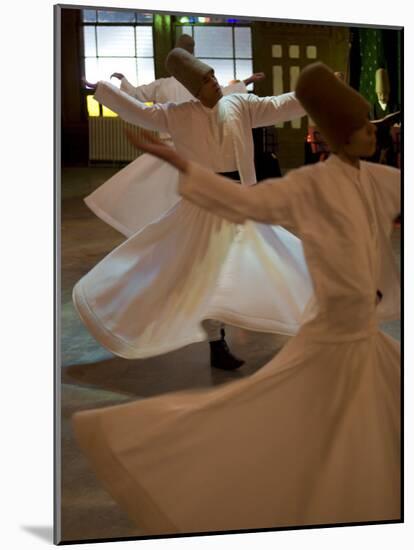 Dervish Mystic Dance at the Sirkeci Station, Istanbul, Turkey, Eurasia-Olivieri Oliviero-Mounted Photographic Print