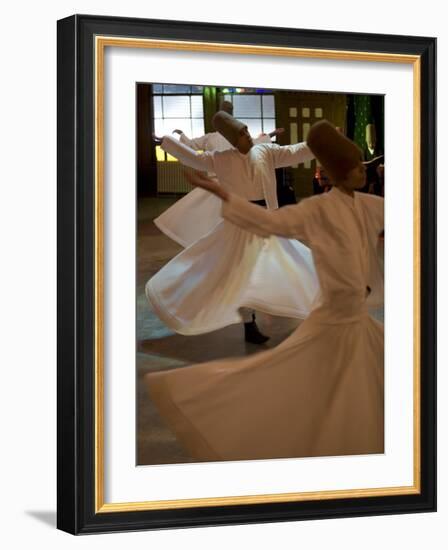 Dervish Mystic Dance at the Sirkeci Station, Istanbul, Turkey, Eurasia-Olivieri Oliviero-Framed Photographic Print