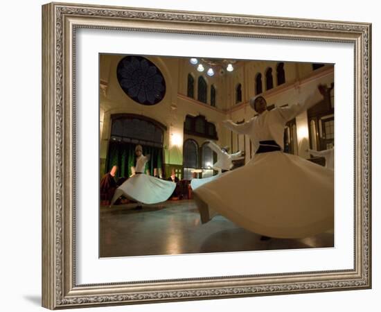 Dervish Mystic Dance at the Sirkeci Station, Istanbul, Turkey Minor, Eurasia-Olivieri Oliviero-Framed Photographic Print