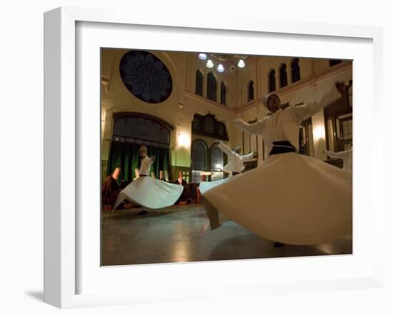 Dervish Mystic Dance at the Sirkeci Station, Istanbul, Turkey Minor, Eurasia-Olivieri Oliviero-Framed Photographic Print