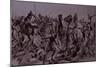 Dervish Warriors at Omdurman, Charge of the 21st Lancers (Litho)-Richard Caton Woodville-Mounted Giclee Print