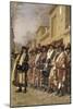 Dervishes' Chorus Begging Alms in Tashkent, 1870-Vasili Vasilyevich Vereshchagin-Mounted Giclee Print