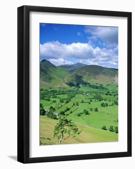 Derwent Fells from Cat Bells, Lake District National Park, Cumbria, England, UK-Neale Clarke-Framed Photographic Print