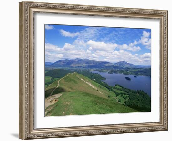 Derwent Water and Lonscale Fell from Cat Bells, Lake District National Park, Cumbria, England-Neale Clarke-Framed Photographic Print