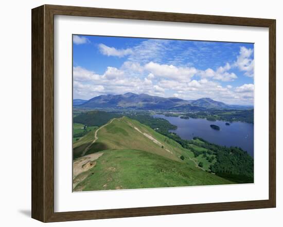 Derwent Water and Lonscale Fell from Cat Bells, Lake District National Park, Cumbria, England-Neale Clarke-Framed Photographic Print