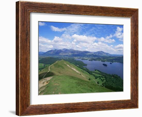 Derwent Water and Lonscale Fell from Cat Bells, Lake District National Park, Cumbria, England-Neale Clarke-Framed Photographic Print