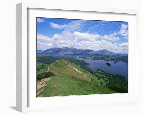 Derwent Water and Lonscale Fell from Cat Bells, Lake District National Park, Cumbria, England-Neale Clarke-Framed Photographic Print