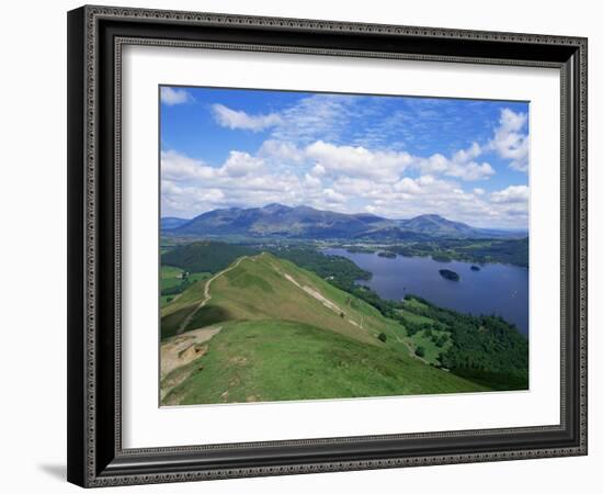 Derwent Water and Lonscale Fell from Cat Bells, Lake District National Park, Cumbria, England-Neale Clarke-Framed Photographic Print