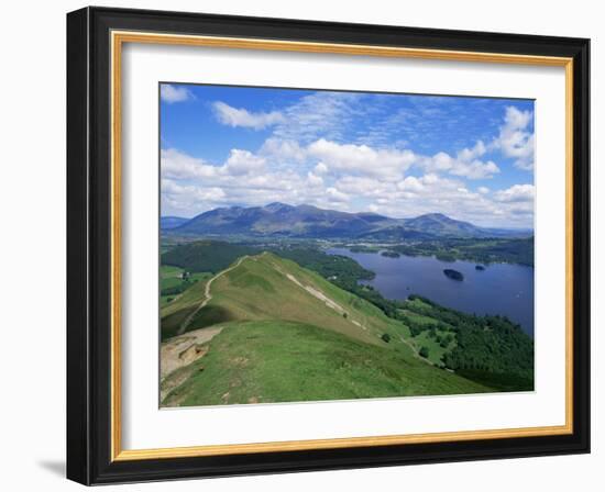 Derwent Water and Lonscale Fell from Cat Bells, Lake District National Park, Cumbria, England-Neale Clarke-Framed Photographic Print