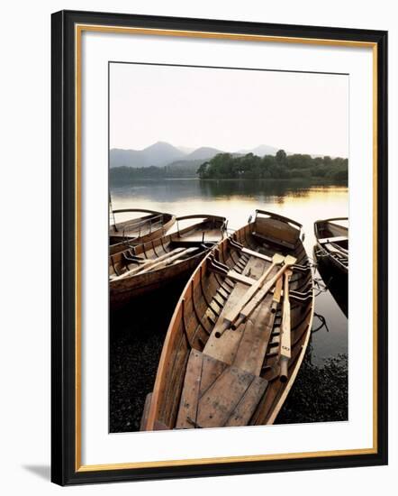 Derwentwater at Dusk, Keswick, Lake District, Cumbria, England, United Kingdom, Europe-Lee Frost-Framed Photographic Print